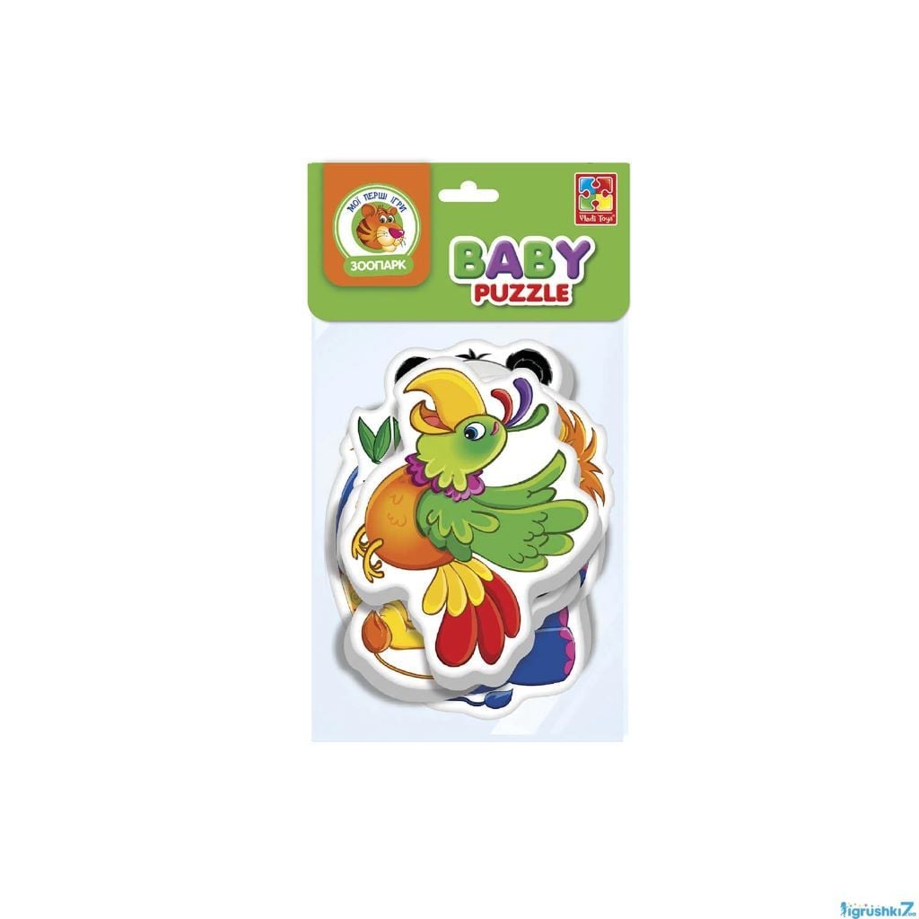 Бебі пазли Зоопарк м'які 4 картинки в пакеті VT1106-85 Vladi Toys