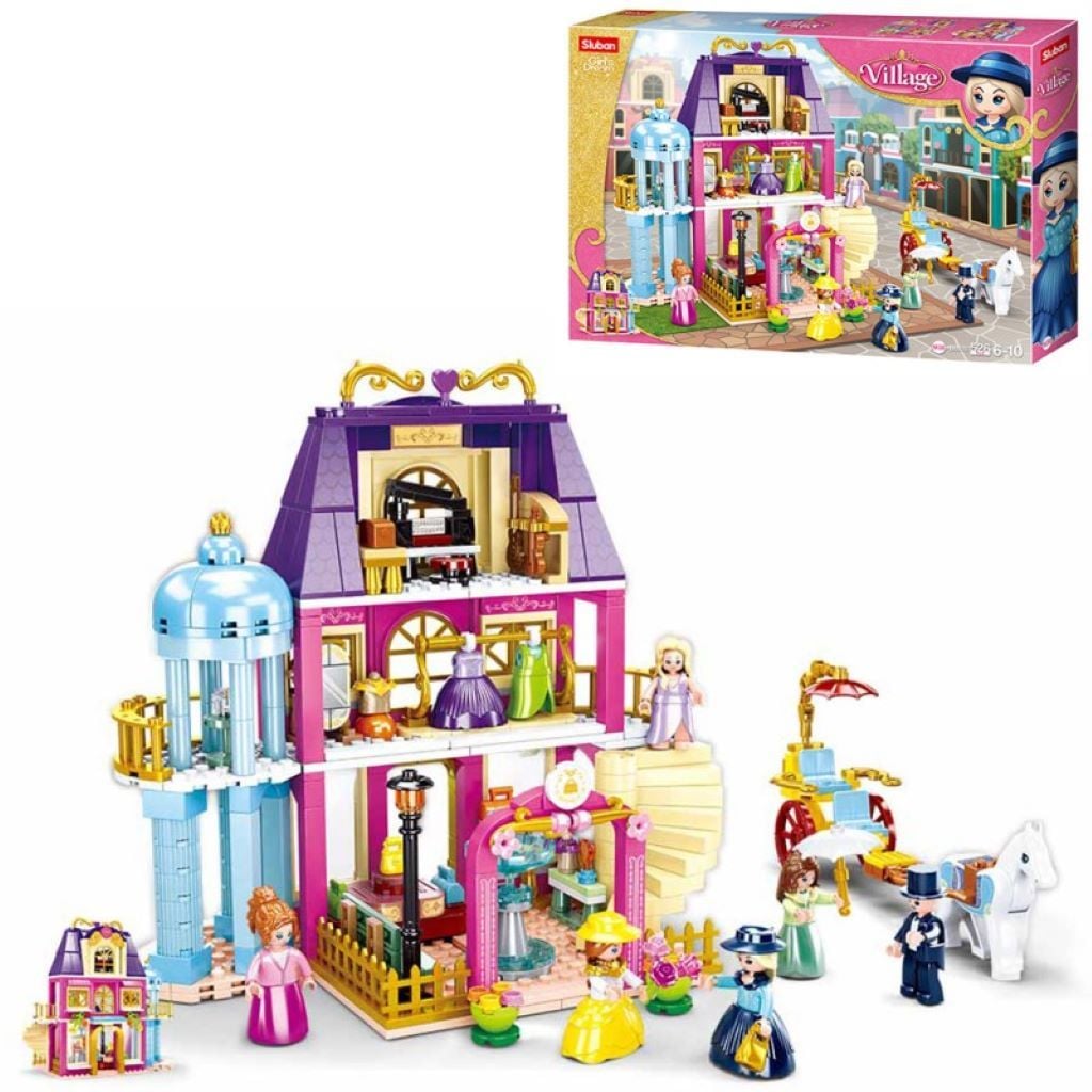 Конструктор типу лего 526 дет Girls Dream Салон краси карета у коробці 47*33*7см M38-B0876 sluban