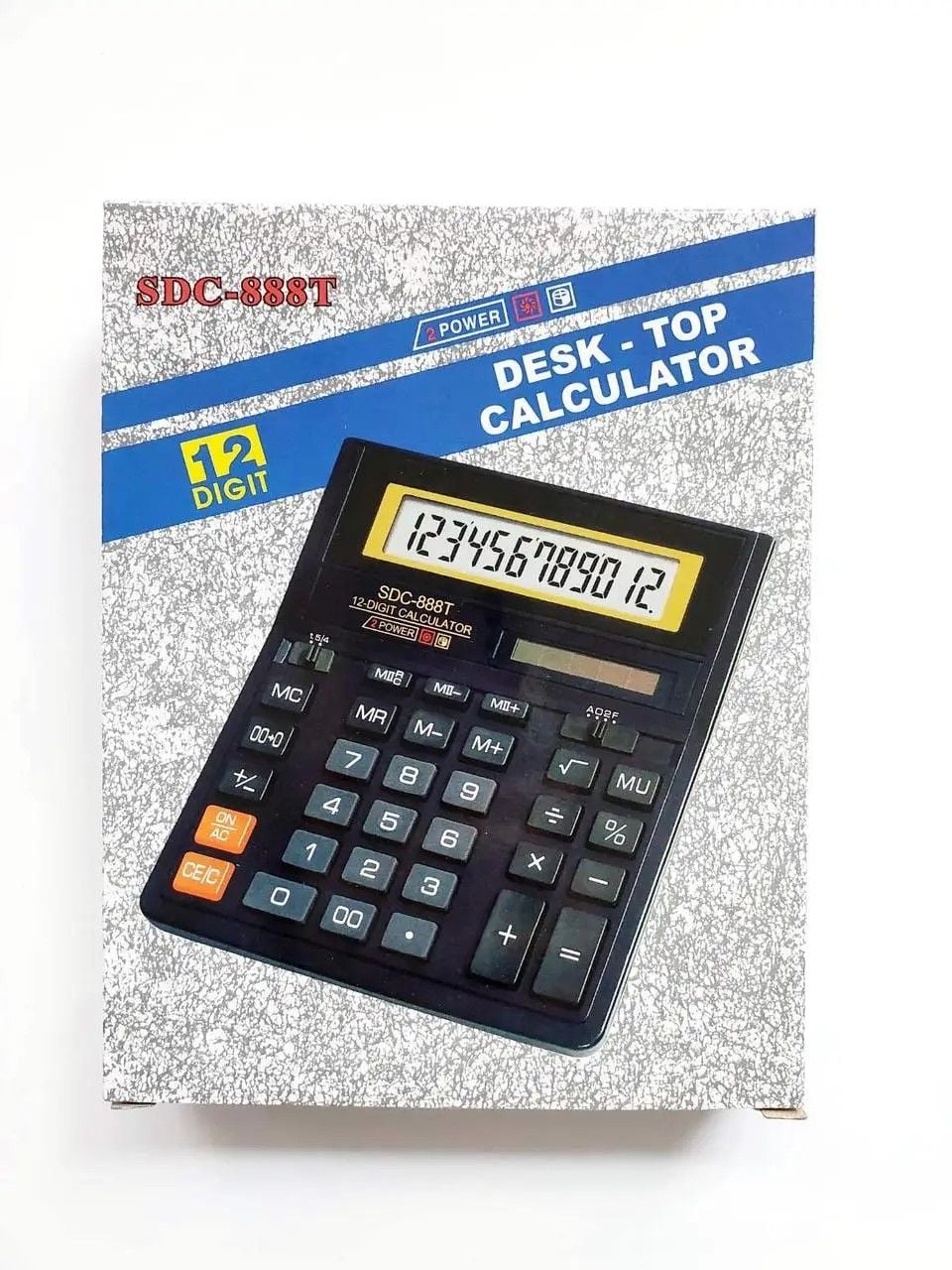 Калькулятор на батарейці в коробці 15,5*20*3см SDC-888T Китай