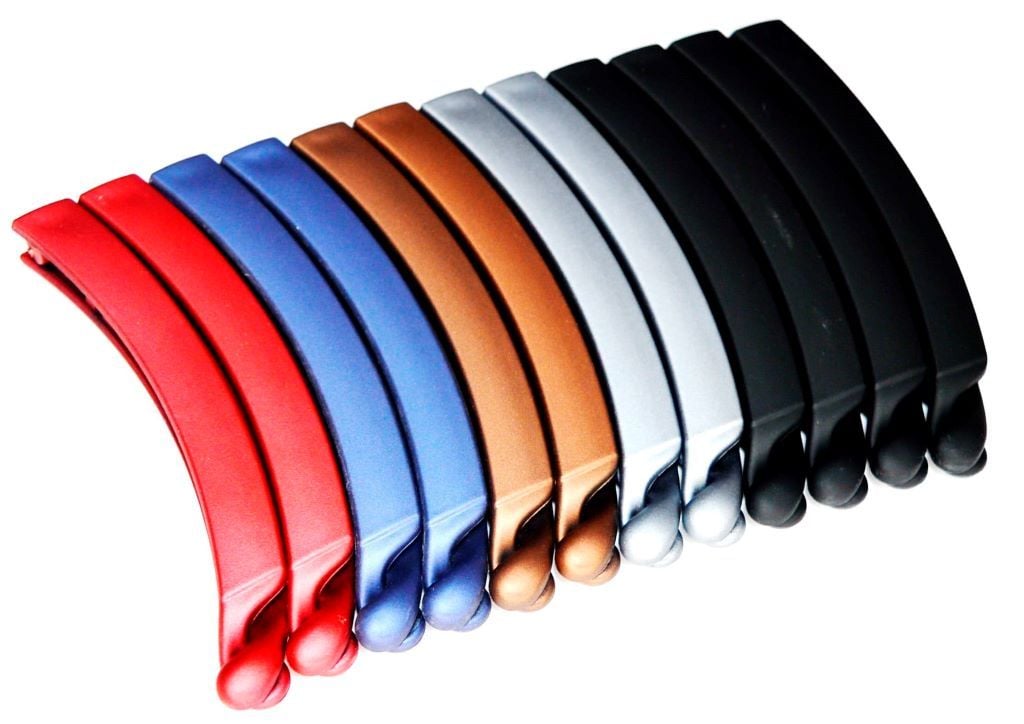 Заколка бананка для волосся 10см мікс видів і кольорів 999258 Україна