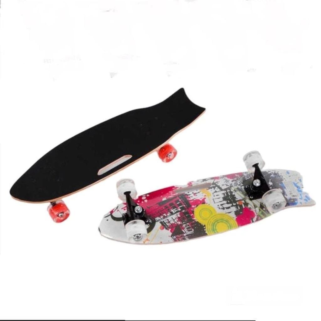 Скейт дека з ручкою 70см колеса світяться C32026 Китай