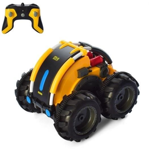 Машина амфібія трюкова на р/к 4,8V аккум в коробці HB-FG01/02/03 Китай