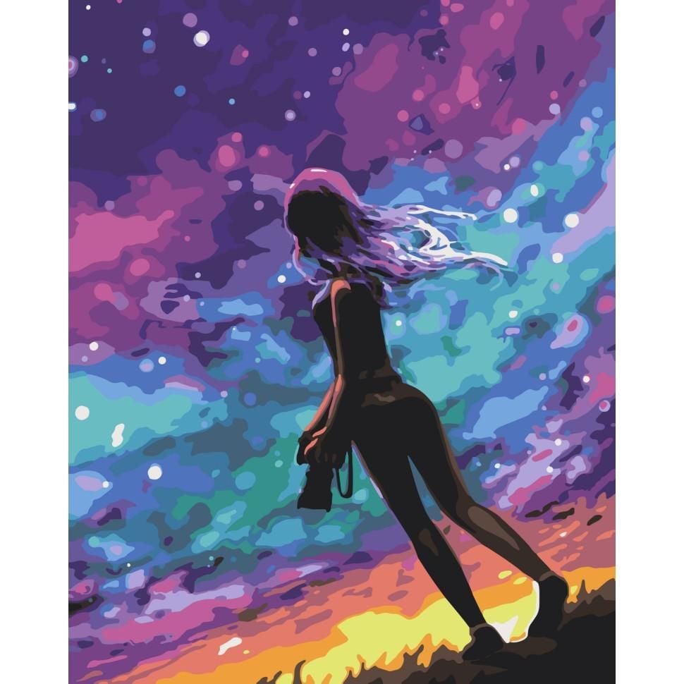 Картина по номерах 40*50см Дивовижний кадр фарби пензлики в термоплівці 10258-AC Art Craft