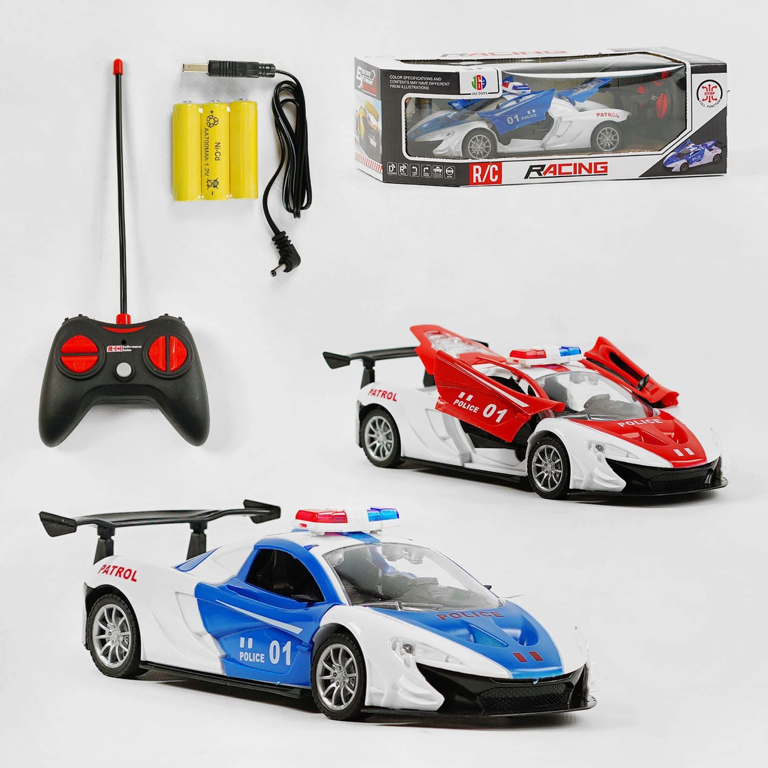 Машина р/у акум бат відкрив двері коробка 32*11*16см 163-E8181A Китай