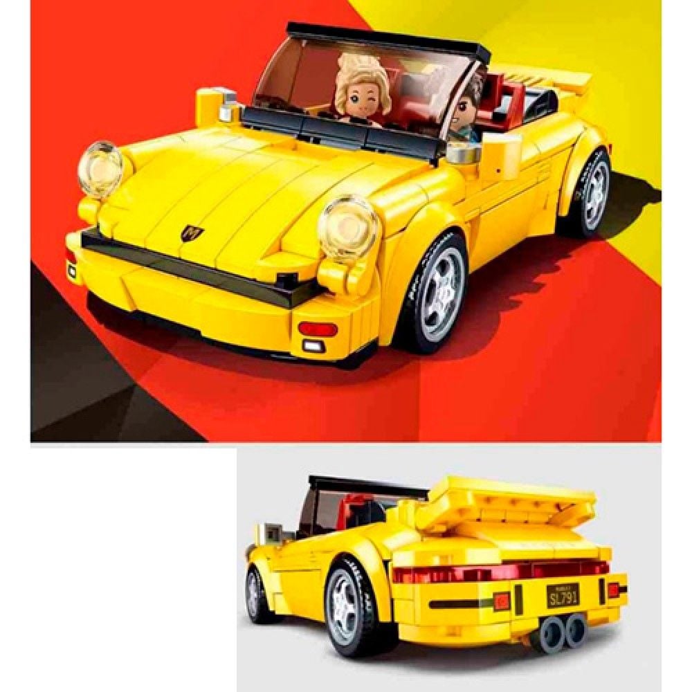 Конструктор типу лего 290 дет Model Bricks машина жовта в коробці 38*28*7см M38-B1097 sluban