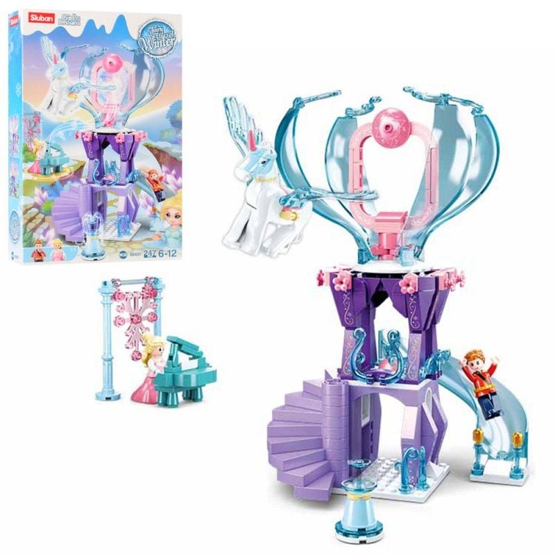 Конструктор типу лего 247дет Girls Dream замок Єдиноріга у коробці 38*28*7см M38-B0897 sluban