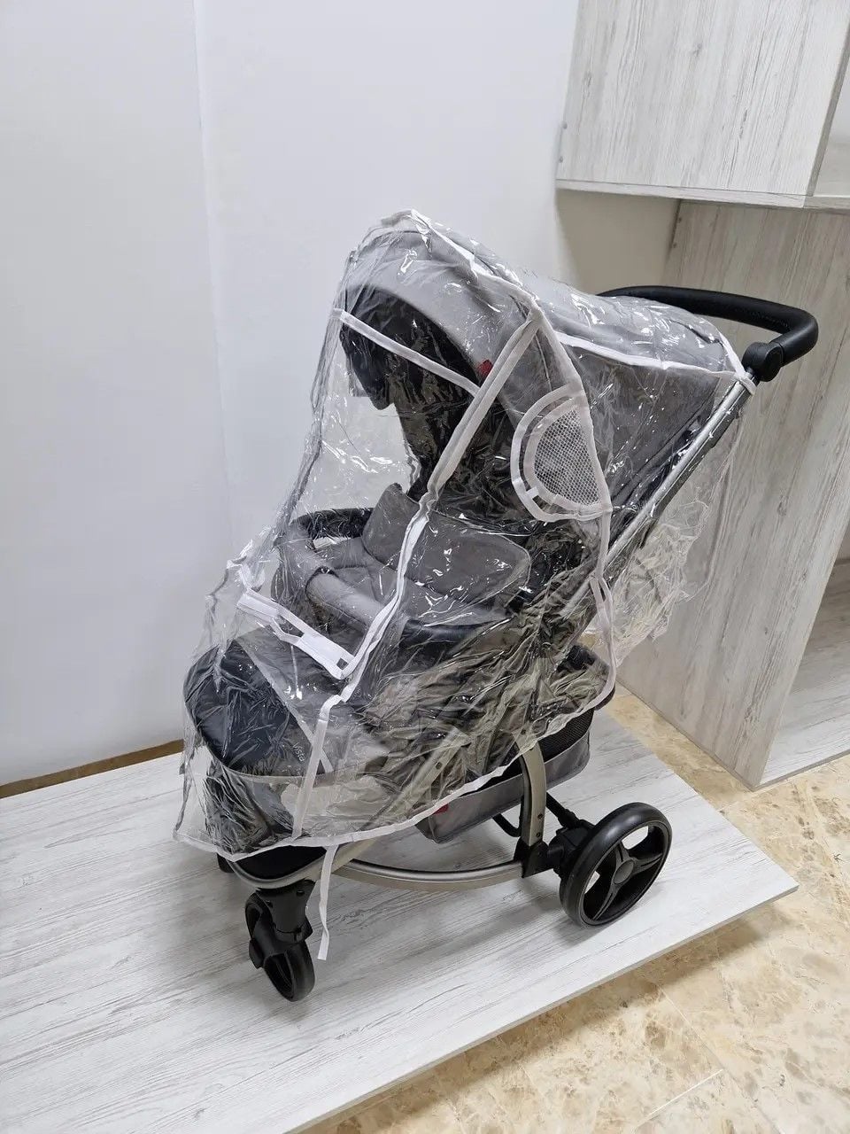 Дощовик універсальний для прогулянкової коляски довжина 84см глибина капюшона 45см ширина 40см 999758 Китай