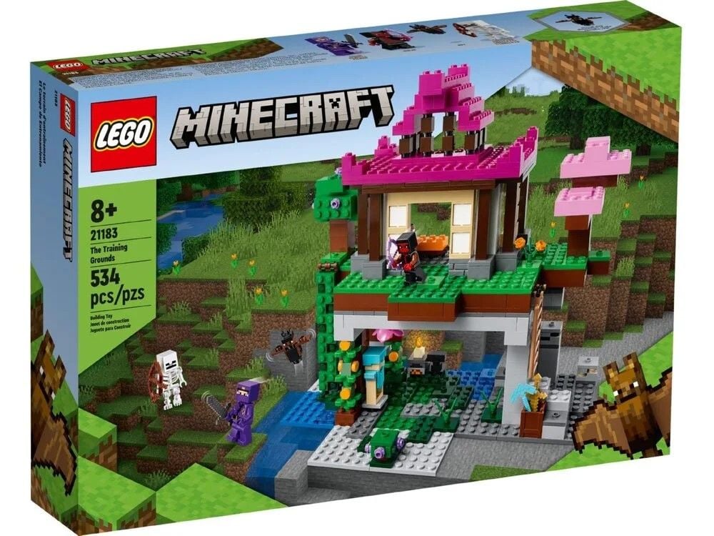 Конструктор 534ел Minecraft Тренувальна база у коробці 38*7*26cm 21183 LEGO