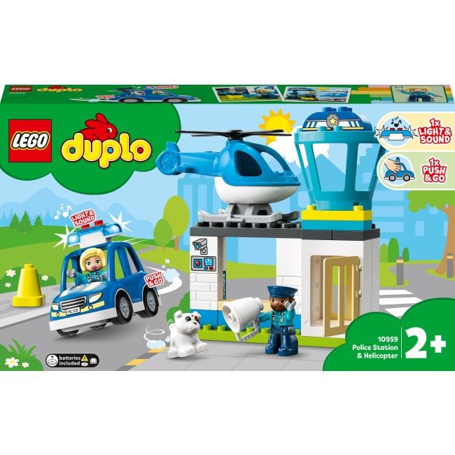 Конструктор LEGO DUPLO Конструктор LEGO DUPLO Town Поліцейська дільниця та гелікоптер у коробці 48*10*28cm 10959 LEGO