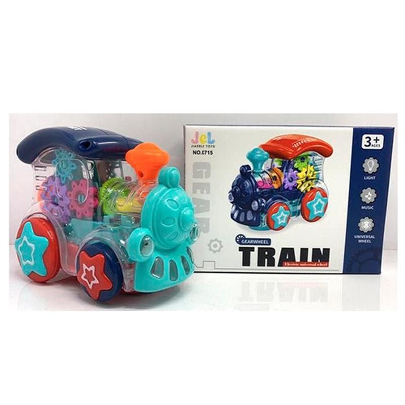 Потяг на бат муз світло шестерні їздить короба 17*12,5*9см 0715 Китай