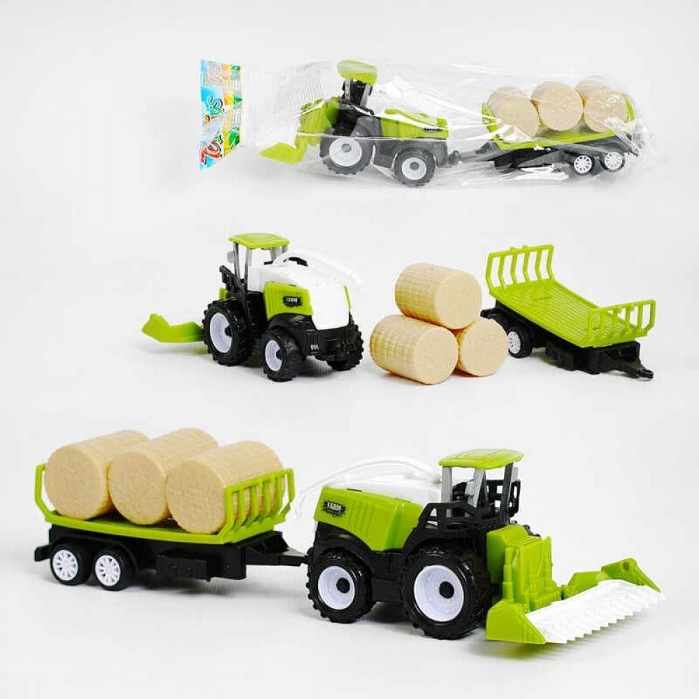 Комбайн з причепом інерція пакет26*12см 669-56 Китай