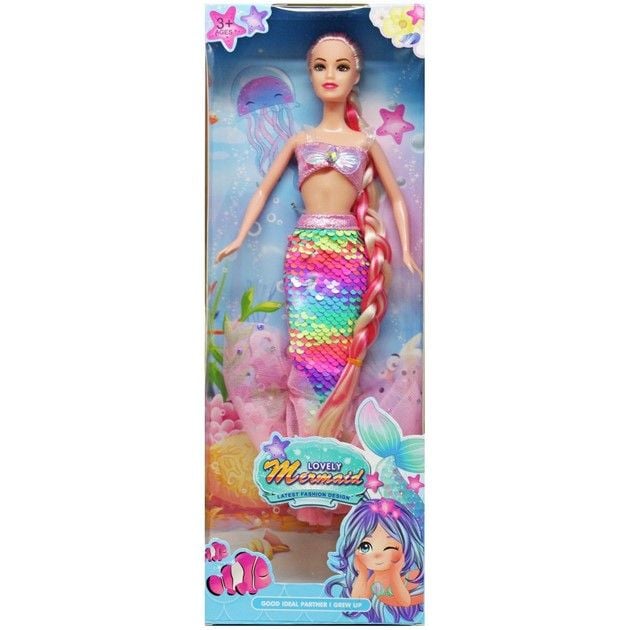 Лялька Русалочка 30см паєтки у коробці 37*13*5см A558-L6 Китай