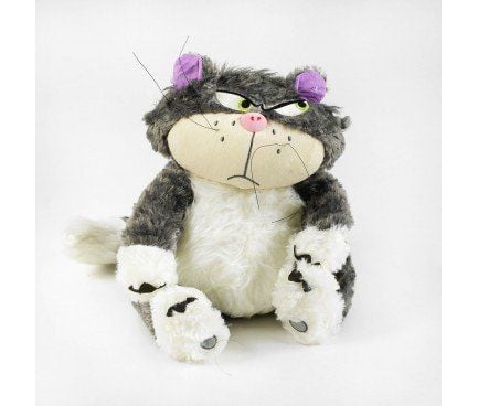 Кіт сидячий 29см хутро М16307 Китай