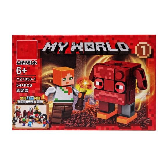 Конструктор 49+д Minecraft my world у коробці 14*9*3,5см YZ7053-1 Китай
