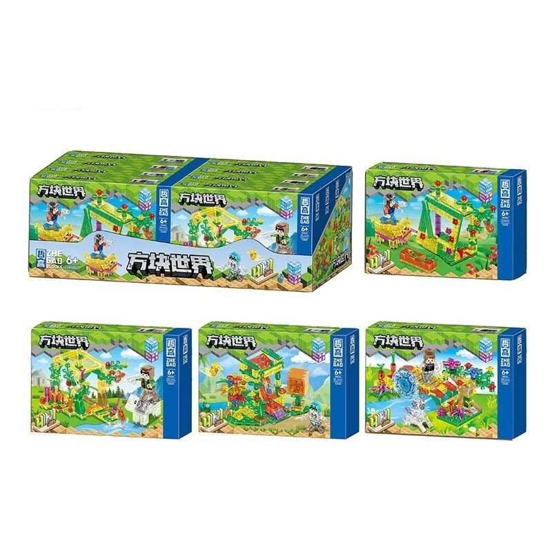 Конструктор 130д+ Майнкрафт фігурки коробка 23*16*4,5см 981004 Китай