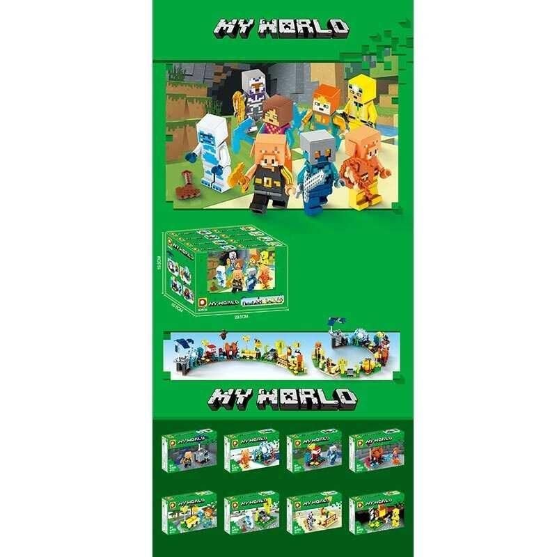 Конструктор 52-56д Minecraft my world у коробці 14*9*3см DLP9142 Китай