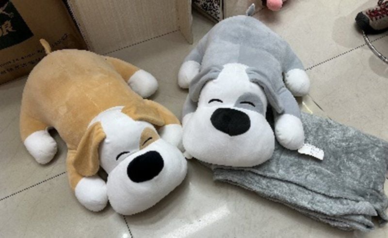 Собака 60см з пледом 160*105см L15102 Китай