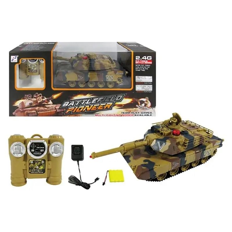 Танк 1:24 р/к акум3,7V пульт 2,4G 32см звук світло рухливі елементи коробка 50*22,5*14см 778-1 Китай