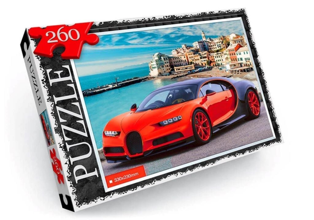 Пазли 260д Авто червоне у коробці C260-12-16 Danko toys