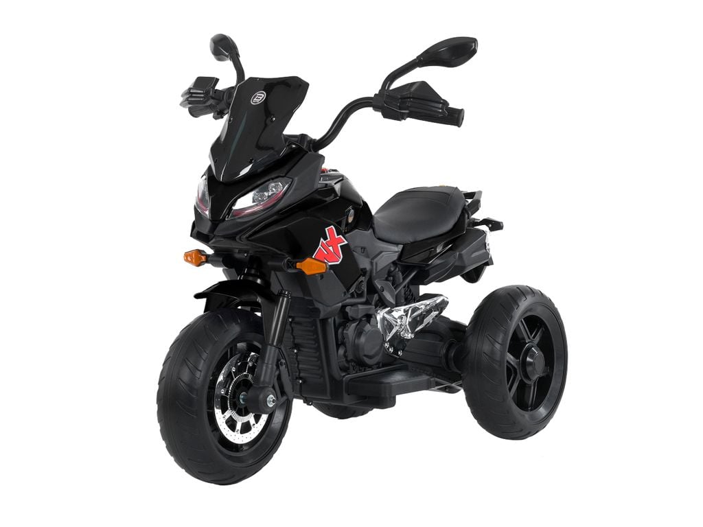 Мотоцикл акум 12V 9AH 2мотори 45W MP3 USB EVA шкіра музика світло чорний M5037-EL-2 Китай