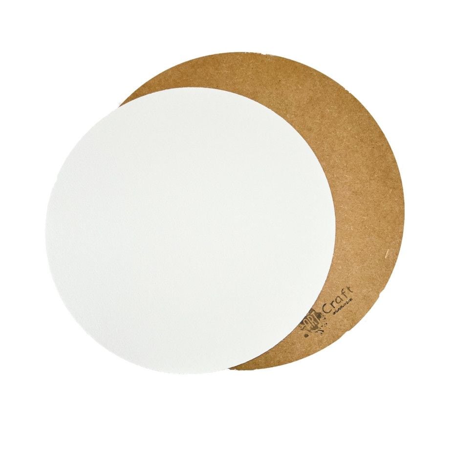 ДВП ґрунтоване кругле діаметром 40 см біле 17024 Art Craft