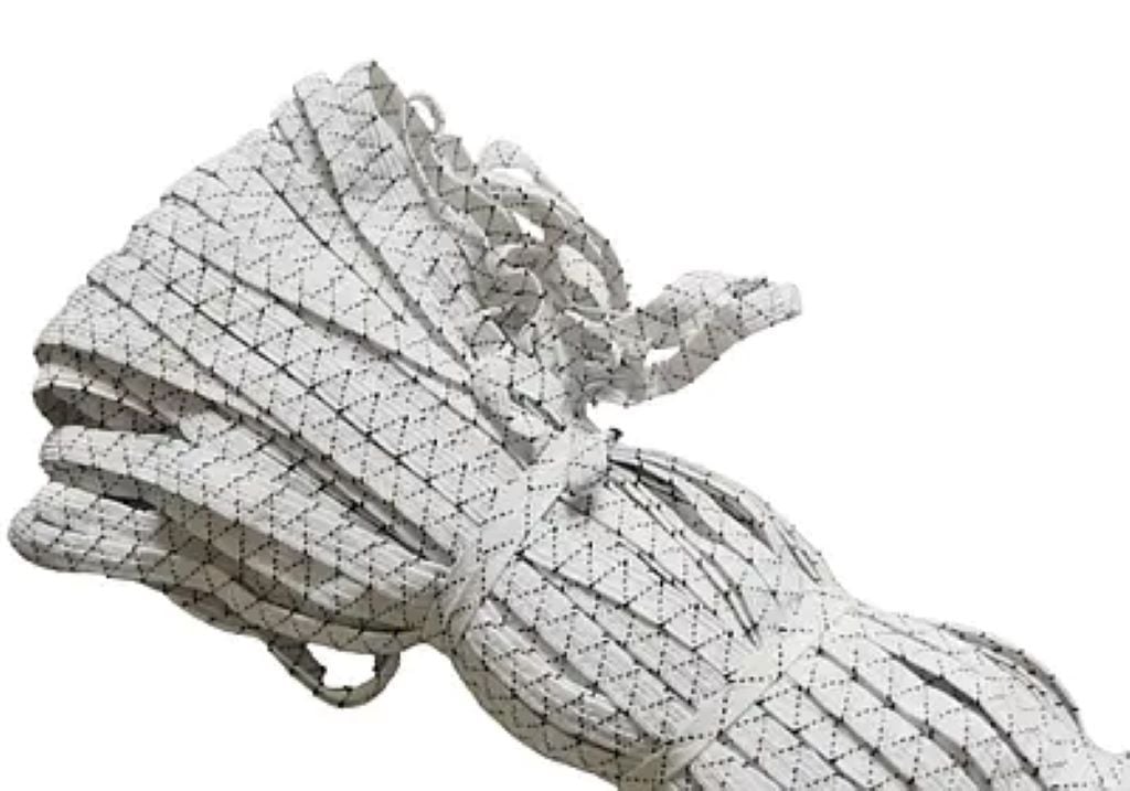 Резинка для білизни 10м*7мм зігзаг біла 999932 Україна