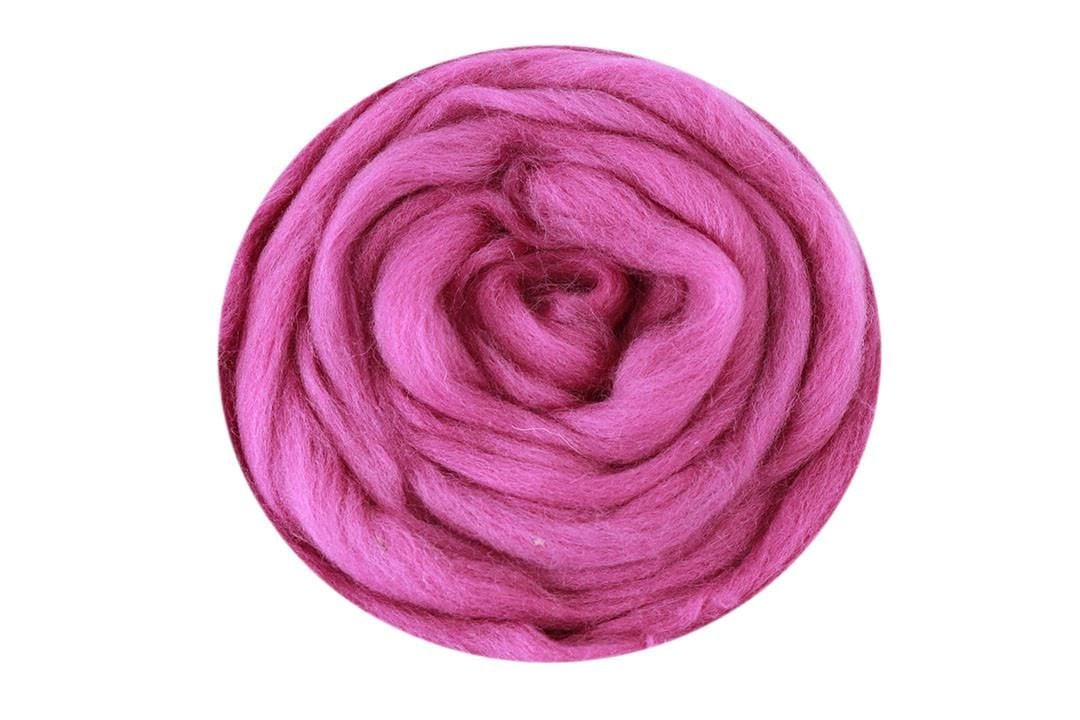 Вовна для валяння Бузок 50гр 100% натуральна вовна 451 Наша пряжа